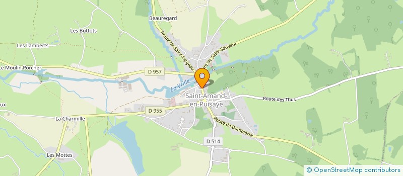 localisation de l'entreprise MONSIEUR CHRISTOPHE MAILLARD  SAINT-AMAND-EN-PUISAYE