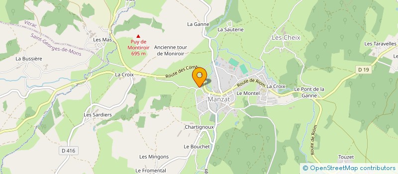 localisation de l'entreprise MONSIEUR CHRISTOPHE MAIRESSE  MANZAT