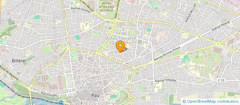 localisation de l'entreprise MONSIEUR CHRISTOPHE MAJESTE-LASSALLE à PAU