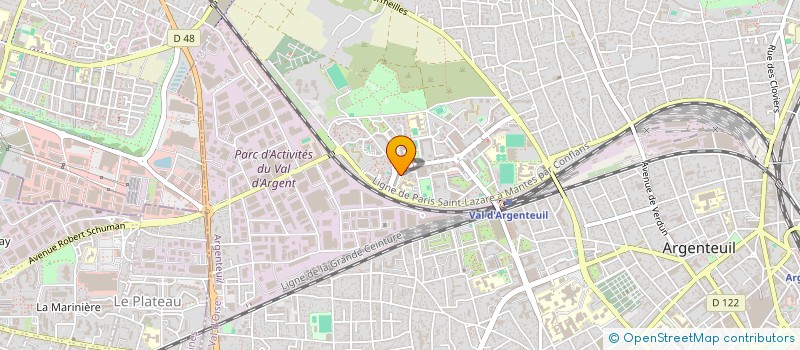 localisation de l'entreprise MONSIEUR CHRISTOPHE MAJUA  ARGENTEUIL