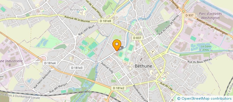 localisation de l'entreprise MONSIEUR CHRISTOPHE MALAHIEUDE  BETHUNE