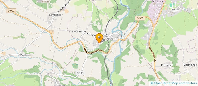 localisation de l'entreprise MONSIEUR CHRISTOPHE MALEYSSON  BORNE