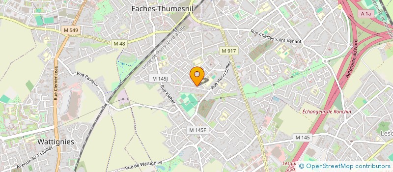 localisation de l'entreprise MONSIEUR CHRISTOPHE MALGRAS  FACHES-THUMESNIL