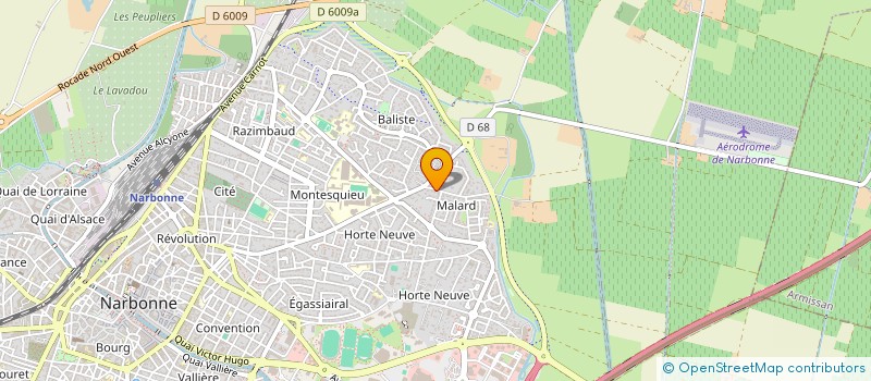 localisation de l'entreprise MONSIEUR CHRISTOPHE MALLAT-DESMORTIERS  NARBONNE