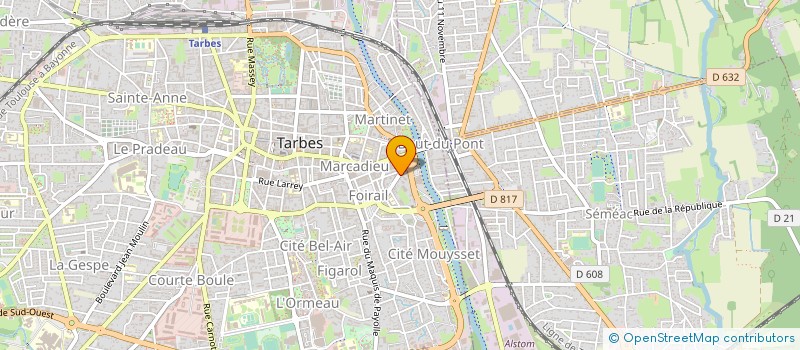 localisation de l'entreprise MONSIEUR CHRISTOPHE MALMOUSTIER à TARBES