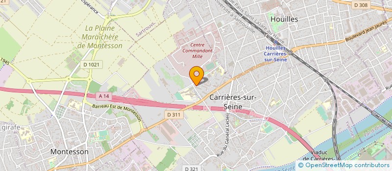 localisation de l'entreprise MONSIEUR CHRISTOPHE MAM  CARRIERES SUR SEINE