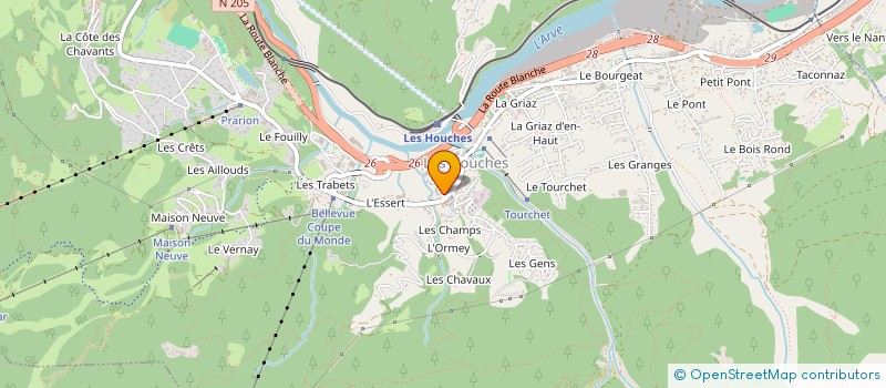 localisation de l'entreprise MONSIEUR CHRISTOPHE MAMET  LES HOUCHES