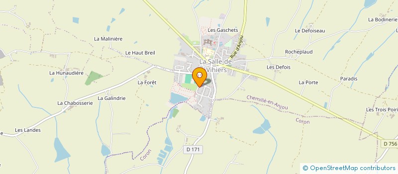 localisation de l'entreprise MONSIEUR CHRISTOPHE MANCEAU  CHEMILLE-EN-ANJOU