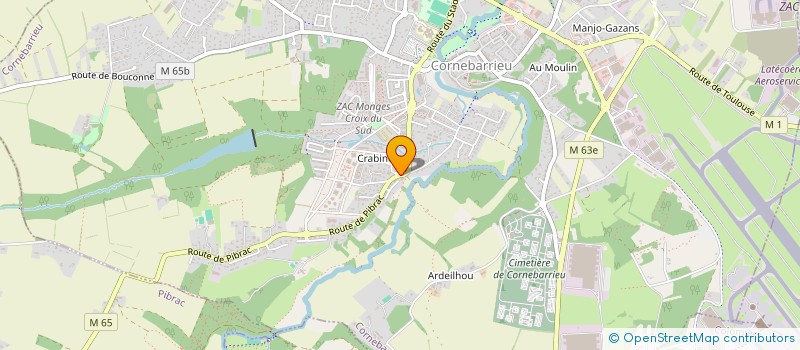 localisation de l'entreprise MONSIEUR CHRISTOPHE MANCET  MONDONVILLE