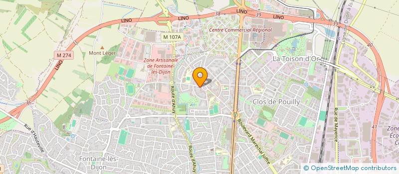 localisation de l'entreprise MONSIEUR CHRISTOPHE MANDRON à DIJON