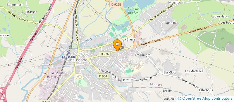 localisation de l'entreprise MONSIEUR CHRISTOPHE MANENTI  CAUSSADE