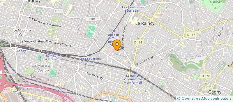 localisation de l'entreprise MONSIEUR CHRISTOPHE MANFRE à LE RAINCY