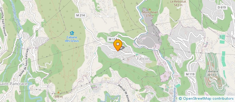 localisation de l'entreprise MONSIEUR CHRISTOPHE MANSI  FALICON