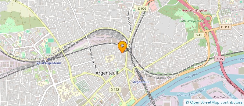 localisation de l'entreprise MONSIEUR CHRISTOPHE MANTEUFEL  ARGENTEUIL