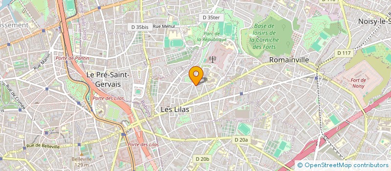 localisation de l'entreprise MONSIEUR CHRISTOPHE MARAND à LES LILAS