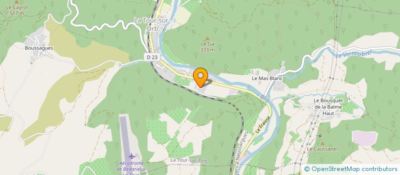 localisation de l'entreprise MONSIEUR CHRISTOPHE MARAVAL  LA TOUR-SUR-ORB