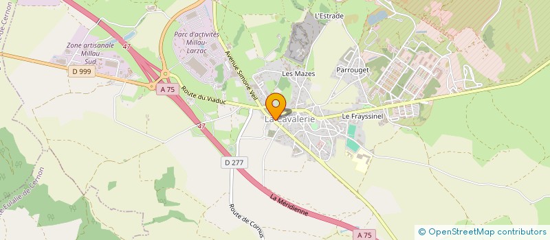 localisation de l'entreprise MONSIEUR CHRISTOPHE MARBEZY  LA CAVALERIE