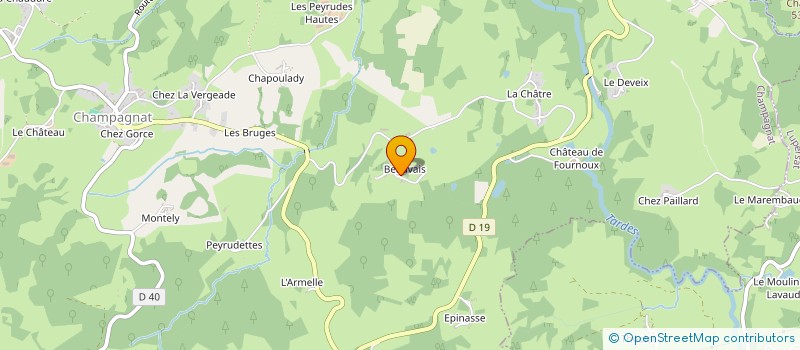 localisation de l'entreprise MONSIEUR CHRISTOPHE MARCEAU  CHAMPAGNAT