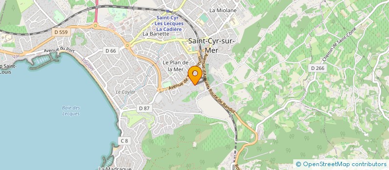 localisation de l'entreprise MONSIEUR CHRISTOPHE MARCEL à SAINT-CYR-SUR-MER