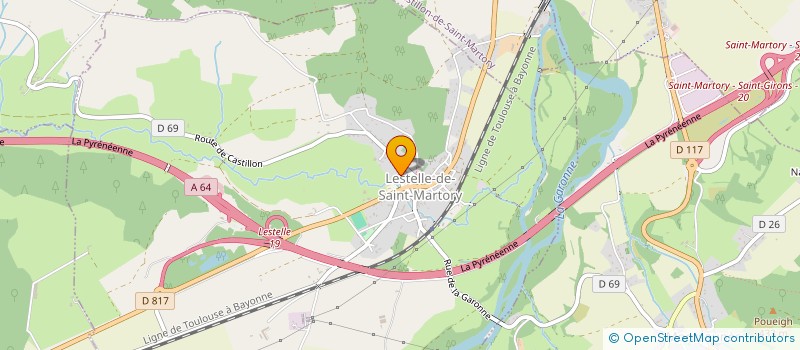 localisation de l'entreprise MONSIEUR CHRISTOPHE MARCEROU  LESTELLE-DE-SAINT-MARTORY