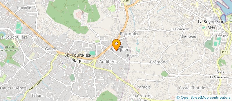 localisation de l'entreprise MONSIEUR CHRISTOPHE MARCHAL à SIX-FOURS-LES-PLAGES