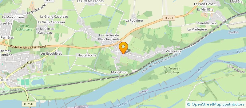 localisation de l'entreprise MONSIEUR CHRISTOPHE MARCHAND  OUDON