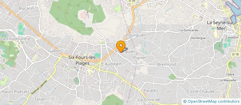 localisation de l'entreprise MONSIEUR CHRISTOPHE MARETTE à SIX-FOURS-LES-PLAGES