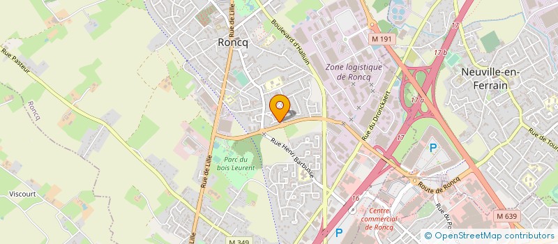 localisation de l'entreprise MONSIEUR CHRISTOPHE MARIACOURT  RONCQ