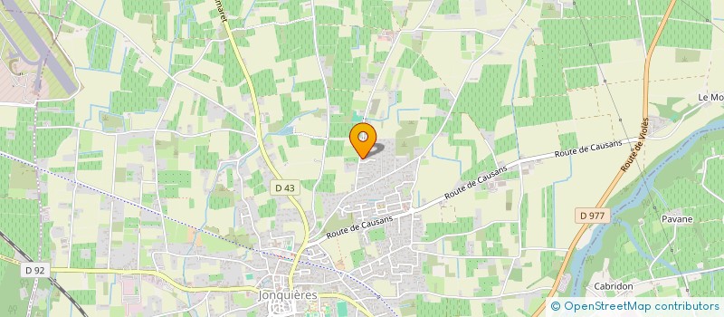 localisation de l'entreprise MONSIEUR CHRISTOPHE MARIANI  JONQUIERES