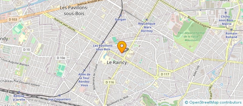 localisation de l'entreprise MONSIEUR CHRISTOPHE MARIE  LE RAINCY