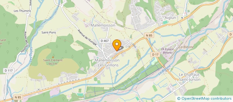 localisation de l'entreprise MONSIEUR CHRISTOPHE MARIGLIANO à MALLEMOISSON