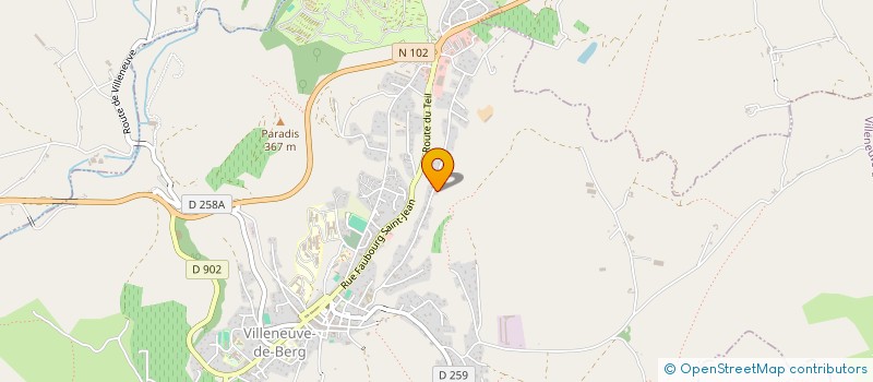 localisation de l'entreprise MONSIEUR CHRISTOPHE MARIJON  VILLENEUVE-DE-BERG