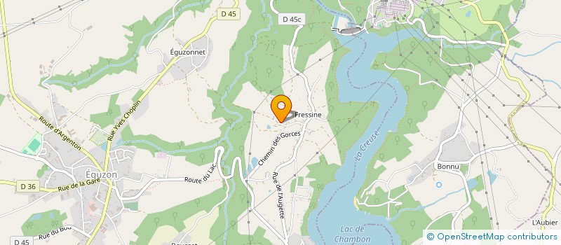 localisation de l'entreprise MONSIEUR CHRISTOPHE MARIN à EGUZON-CHANTOME