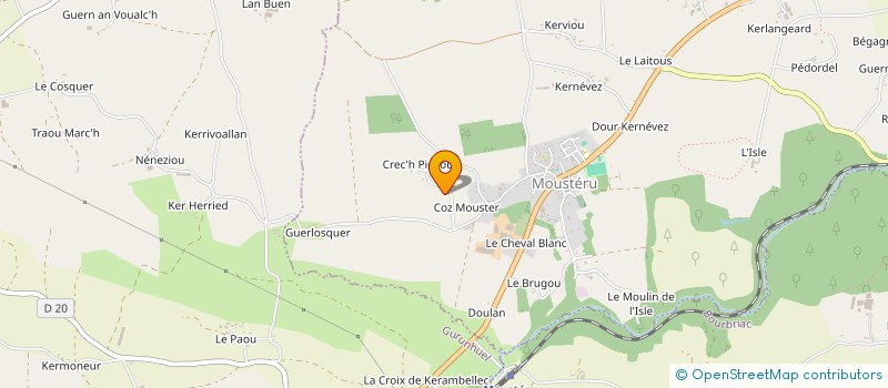 localisation de l'entreprise MONSIEUR CHRISTOPHE MARLAIRE  MOUSTERU