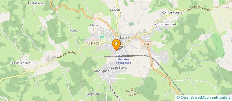 localisation de l'entreprise MONSIEUR CHRISTOPHE MARQUET  MARTEL