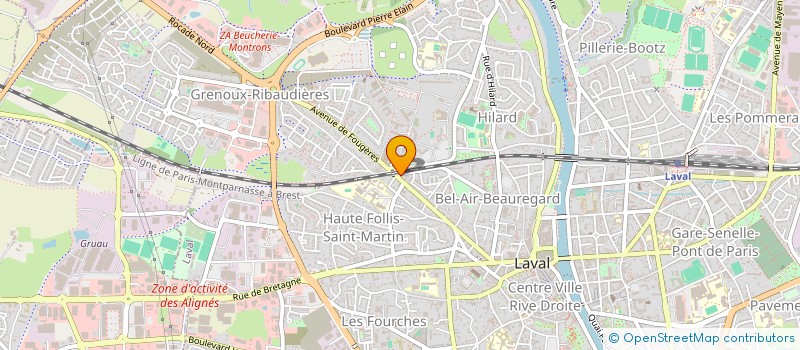 localisation de l'entreprise MONSIEUR CHRISTOPHE MARTEAU à LAVAL