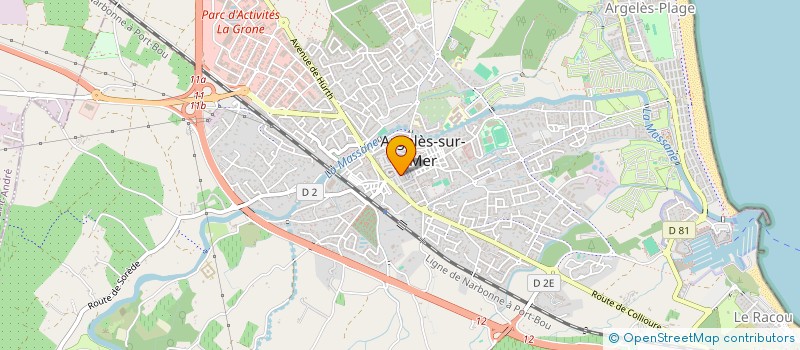 localisation de l'entreprise MONSIEUR CHRISTOPHE MARTEL  ARGELES-SUR-MER