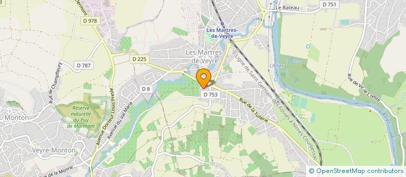 localisation de l'entreprise MONSIEUR CHRISTOPHE MARTIN à LES MARTRES-DE-VEYRE