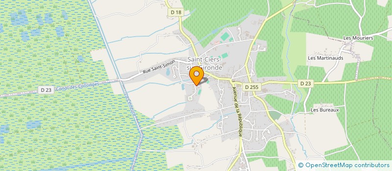 localisation de l'entreprise MONSIEUR CHRISTOPHE MARTIN à SAINT-CIERS-SUR-GIRONDE