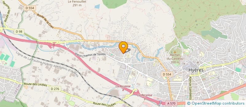 localisation de l'entreprise MONSIEUR CHRISTOPHE MARTIN  HYERES