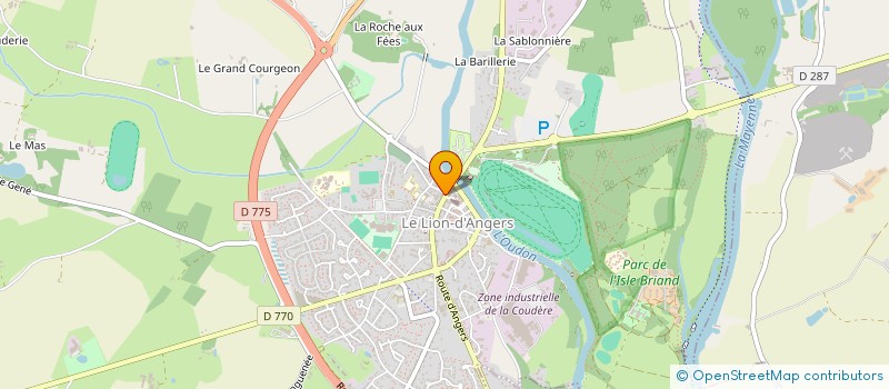 localisation de l'entreprise MONSIEUR CHRISTOPHE MARTIN  LE LION D'ANGERS