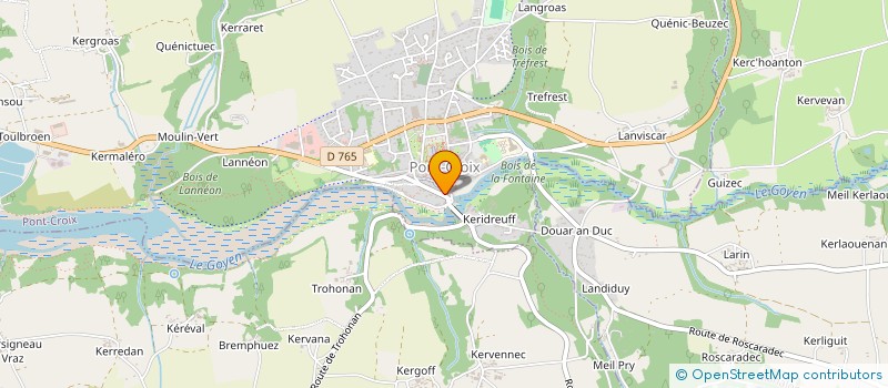 localisation de l'entreprise MONSIEUR CHRISTOPHE MARTIN  PONT-CROIX