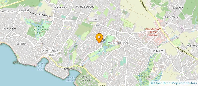 localisation de l'entreprise MONSIEUR CHRISTOPHE MARTIN  VAUX-SUR-MER