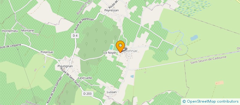 localisation de l'entreprise MONSIEUR CHRISTOPHE MARTIN  ORDONNAC