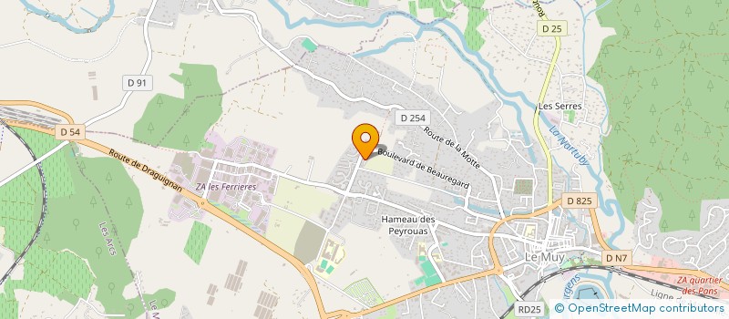 localisation de l'entreprise MONSIEUR CHRISTOPHE MARTIN  LE MUY