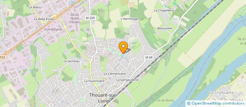 localisation de l'entreprise MONSIEUR CHRISTOPHE MARTIN  THOUARE-SUR-LOIRE