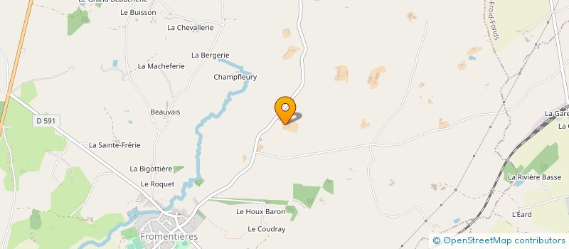 localisation de l'entreprise MONSIEUR CHRISTOPHE MARTINET  FROMENTIERES