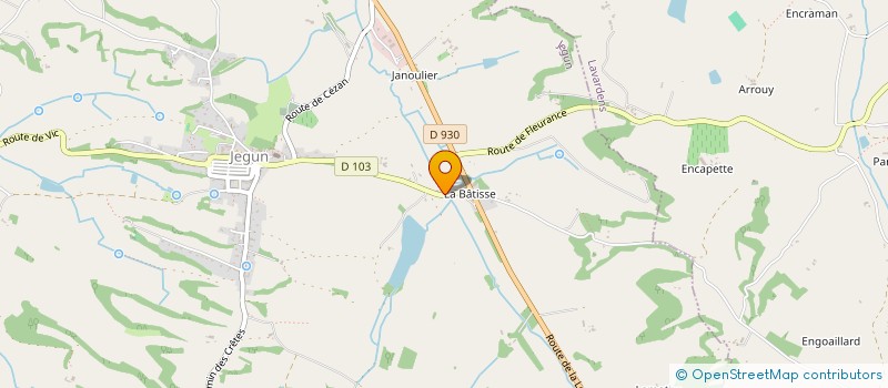 localisation de l'entreprise MONSIEUR CHRISTOPHE MARTINET  JEGUN