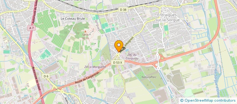 localisation de l'entreprise MONSIEUR CHRISTOPHE MARTINI  ENTRAIGUES-SUR-LA-SORGUE