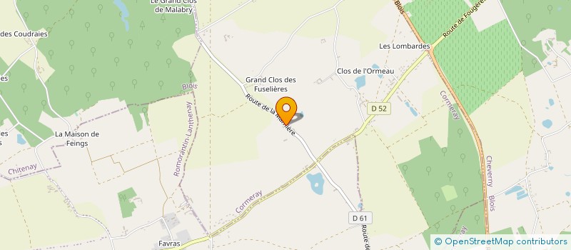 localisation de l'entreprise MONSIEUR CHRISTOPHE MARTINS  CORMERAY